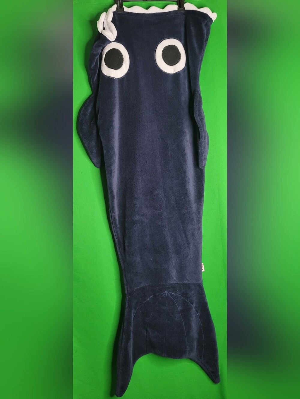 Plush Navy Animal Lazy One Whale Shark Bed Sack Cozy Sleep Pouch Sleeping Bag